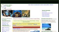 Desktop Screenshot of amaniafricasafaris.com